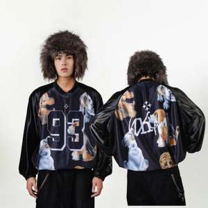 Maglie Streetball Personalizzate con Stampa Grafica DTG, Ecologiche, Riciclate, Stile Retrò, Alta Qualità, Blokecore - Product Image 1