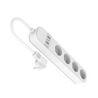 Panel de Enchufes con Cable USB Tipo C de Carga Rápida, Estilo Europeo Francés, Modelo CLY903 de Alta Potencia con Protección Contra Sobrecarga