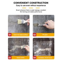 Revêtement imperméable transparent en acrylique écologique facile à utiliser pour la cuisine et la salle de bain, moderne et résistant aux acides