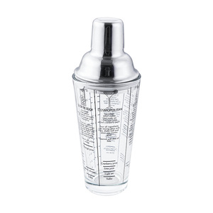 Shaker à cocktail en verre C439 de 400 ml avec échelle graduée, bouteille mélangeuse pour barman, outil de bar, tasse à fruits et glace pilée - Product Image 6