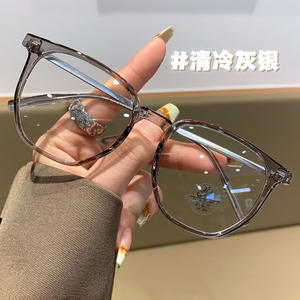 Gafas de montura grande 31107, color marrón, rectangulares, montura completa, lentes de PC con filtro de luz azul para mujer, para visión de cerca. - Product Image 3