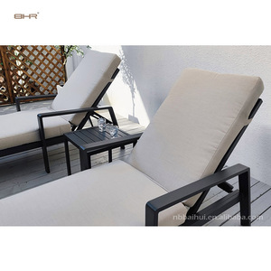 Lettino Prendisole Regolabile in Alluminio BHR, Sdraio da Esterno per <span class=keywords><strong>Piscina</strong></span>, Spiaggia e Giardino, Resistente alle Intemperie - Product Image 4