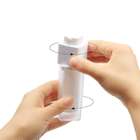 Flacon pompe sans air de luxe 15ml 30ml 50ml, carré ou rond, en plastique, pour lotion cosmétique et shampoing