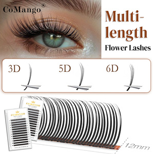 CoMango 3D 5D 6D Premade Spikes Angel Bloom Easy Fan Extension Ciglia Volume Naturale Flora C D LU(M) - Product Image 1