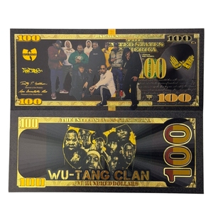 Billet de banque <span class=keywords><strong>Wu</strong></span>-<span class=keywords><strong>Tang</strong></span> Américain 2026 plaqué or noir 24 carats pour cadeaux - Product Image 2