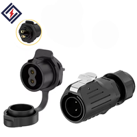 Connecteur circulaire aviation étanche IP68 Quick Lock LP20 à visser, mâle-femelle, pour alimentation électrique