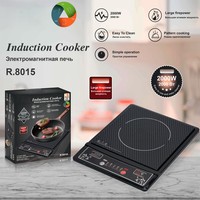 Cuisinière à induction portable électrique à brûleur unique 2000W, multifonctionnelle pour la maison, cuisinière à induction pour sautés rapides