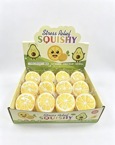 ของเล่นบีบผลไม้และผักจำลอง อะโวคาโด หัวหอม มะนาว ของเล่นบีบคลายเครียดแบบคืนตัวช้า ของเล่นคลายความเครียด ของขวัญ - Product Image 5