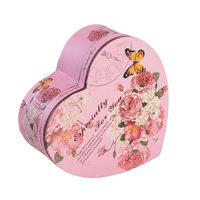Boîtes en carton personnalisables motif fleur rose 2cm d'épaisseur gaufrage offset impression feuille d'or mate couvercle UV boîte de base emballage