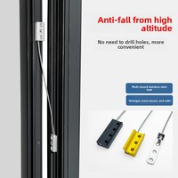 Jin Yingxin 2026-114 Antichute en alliage d'aluminium à 3 trous et deux points d'ancrage avec chaîne anti-débrayage et anti-chute