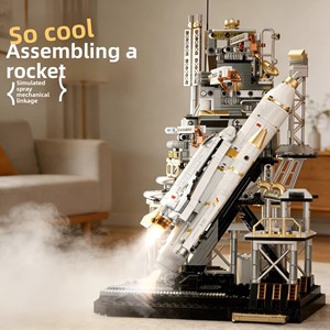 Compatible con el Nuevo Modelo de <span class=keywords><strong>Cohete</strong></span> Espacial, Avión de Control Remoto, Bloques de Construcción de Material ABS, Ensamblaje Educativo - Product Image 1