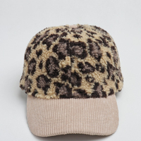 Gorra de Béisbol Retro OEM de 6 Paneles con Estampado de Leopardo y Puntos Coloridos, Gorra Clásica Unisex ODM con Diseño a Cuadros, Gorra Tipo Dad Sin Estructura