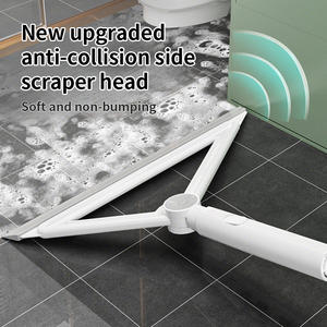 Grattoir de nettoyage en acier inoxydable durable, <span class=keywords><strong>raclette</strong></span> <span class=keywords><strong>triangulaire</strong></span>, outil de nettoyage pour salle de bain, baignoire, porte de douche - Product Image 4