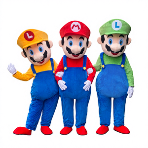 תחפושת בובת מריו מצוירת בעיצוב אישי של מארי למסיבות, הופעות והליכה, כיפית, סופר חמודה, תוצרת סין - Product Image 1