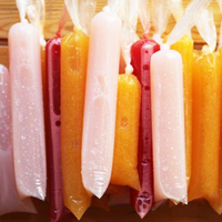 Vente en gros de petit emballage de crème glacée glacé en plastique transparent personnalisé sac de crème glacée à l'eau glacée transparente