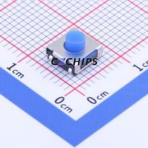 TS-1047-A3B2-D2 Tactile Switch SMD Switch Single Pole Single Throw Round Button 1.8N Vertical Mount - Product Image 1