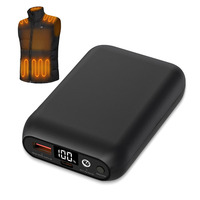 Batterie portable OEM ODM 7,4V 12V pour couverture chauffante 5000mAh - 20000mAh pour veste chauffante USB 5V, sweat à capuche, pantalon, manteau, chaise, équipement d'extérieur