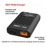 Chargeur Isdt Ester PD60 60W 1-4S pour batteries lithium et Ni-Cr, charge rapide, pour ailes fixes