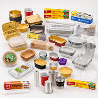 Barquettes en aluminium recyclables, muraux lisses, noir et or, mini, carrées, pour la cuisson de gâteaux, contenants alimentaires en aluminium robustes