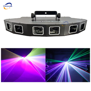 Fan-Shaped 6 Hole RGB Full-Color Laser Scanning Projector DMX512 Stage Effect Dance Floor <b>Bar</b> Party <b>Light</b> Portable D - Product Image 1