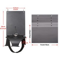 New Flute Marching Score Clip Black Flute Arm Music Stand Adjustable Marching Band Instrument Sheet Music Holder