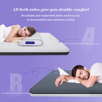 Matelas de lit Queen Size Poe portable et rafraîchissant avec housse amovible en polymère Air Mesh hypoallergénique pour massage 4D