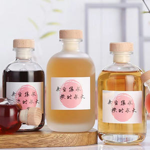 Bouteilles en verre dépoli de 16 oz pour boissons vides tequila avec couvercle pour boissons alcoolisées - Product Image 2