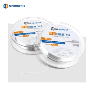 0.008mm 120m không cách đ<span class=keywords><strong>i</strong></span>ện bay dòng siêu mịn Bạc nhảy dây cho đ<span class=keywords><strong>i</strong></span>ện thoạ<span class=keywords><strong>i</strong></span> Iphone Mainboard chip vân tay cảm ứng hàn công cụ - Product Image 2