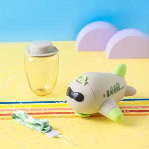 PINKAH Gourde pour enfants en PPSU, forme avion, 430 ml/15 oz, sans BPA, anti-fuite, avec paille et sangle, compatible lave-vaisselle - Product Image 3