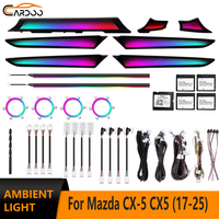 Éclairage d'ambiance Cardoo pour Mazda CX-5 CX5 2017-2025, 64 couleurs dynamiques, éclairage LED intérieur de voiture, accessoires de mise à niveau du panneau de garniture