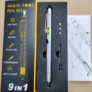 <span class=keywords><strong>Stylo</strong></span> multifonction promotionnel 9-en-1 : ouvre-<span class=keywords><strong>bouteille</strong></span>, lumière LED, tournevis, règle, niveau, <span class=keywords><strong>stylo</strong></span> à bille – Vente en gros - Product Image 3