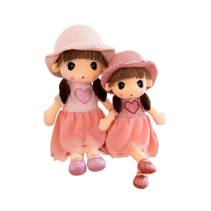 Muñeca de Trapo Dulce para Niñas, Juguete de Peluche con Sombrero de Paja, Almohada de Peluche para Niña Pequeña, Regalo de Cumpleaños - Product Image 3