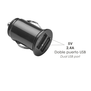 Caricatore/Adattatore USB per Auto con Due Prese, 2.4 Ampere, 5V. - Product Image 3