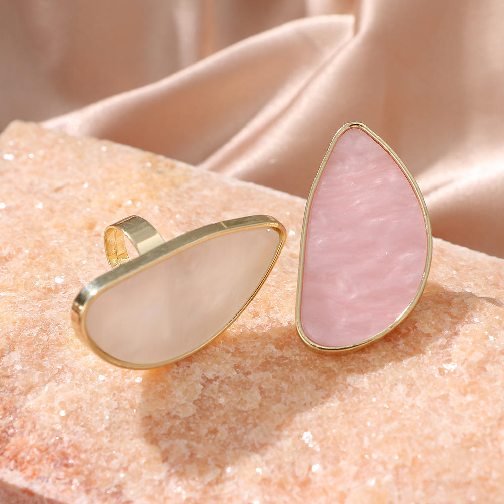 Finger Ring Handmade Big Adjustable Plastic Chunky Resin Rings for