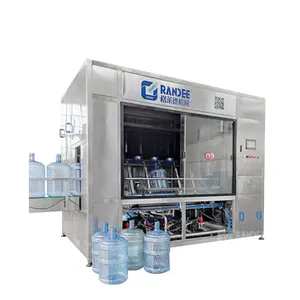 Automatic 600BPH 5 Gallon High Pressure Washing Brushing Machine Plant