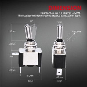 1 pcs 12V 25A chunqiao ASW-07D IP65 3P tự động xe thuyền xe tải chiếu sáng LED chuyển đổi chuyển đổi màu đỏ màu xanh màu xanh lá cây màu vàng trắng - Product Image 3