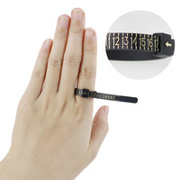 Herramientas de joyería, herramientas de medición de anillo de plástico, calibre de dedo