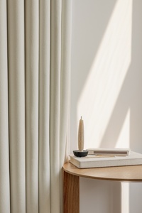 Kain tirai gelap tinggi putih halus mewah gaya Modern untuk kamar tidur ruang tamu Hotel jendela - Product Image 3