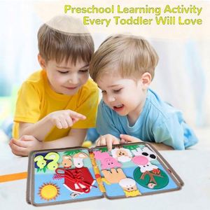 Juguete en Oferta para Bebés y Niños, Libro Sensorial de Fieltro con Diseño de Ciervo 3D, Tablero de Actividades de Fieltro para Niños y Niñas de 3 a 6 Años - Product Image 5
