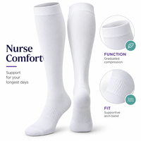 Chaussettes de compression confortables pour infirmières, marque privée, pour les détaillants de produits de bien-être, avec support pour la fourniture et l'approbation des échantillons