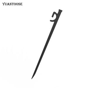 Piquet de tente YUANTOOSE 28x2.8cm en acier inoxydable 420 de qualité industrielle, pour camping extérieur, noir, simple brin - Product Image 5