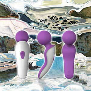 Bâton vibrant pour massage corporel <span class=keywords><strong>à</strong></span> modes multifréquences pour femmes adultes, rotation <span class=keywords><strong>à</strong></span> 360 degrés, baguette vibrante AV, rechargeable par USB, en silicone - Product Image 3