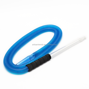 Factory Wholesale Frosted Plastic <strong>Hookah</strong> Accessories Disposable Shisha <strong>Pipe</strong> with Glass Handle and <strong>Hookah</strong> Shisha Hose - Product Image 3