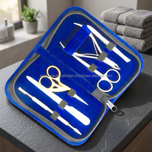 ASAP Custom-Made Luxurious Portable Manicure Kit 5 Pieces Nail <b>File</b> Cuticle Pusher Cleaner Cuticle Nipper Eyebrow Tweezers Set - Product Image 4
