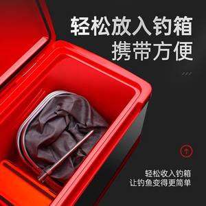 ตาข่ายดักปลาแบบพกพา แห้งเร็ว ทำจากอลูมิเนียมอัลลอยด์และไนลอน พร้อมกระเป๋าหิ้ว - Product Image 4