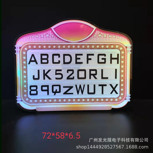 Panneau d'<span class=keywords><strong>anniversaire</strong></span> lumineux LED personnalisable à télécommande, design bar anglais, boîte à lumière colorée à changement <span class=keywords><strong>de</strong></span> couleur - Product Image 3