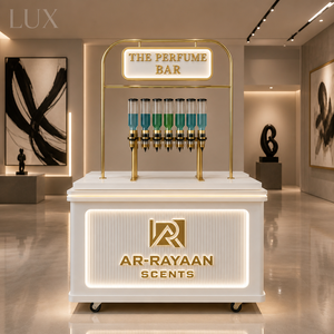 ตู้โชว์น้ำหอมแบบถอดประกอบได้ LUX ปรับแต่งได้ รถเข็นขายน้ำหอมเคลื่อนที่ ตู้ขายน้ำหอมขนาดเล็ก ดีไซน์สวยงาม - Product Image 5