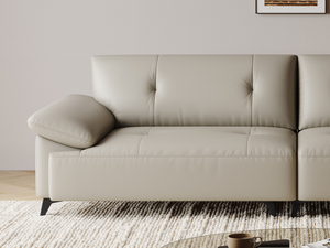 Divano Moderno in Vera Pelle Personalizzabile, Stile Minimalista Italiano per Arredamento di Lusso e Villa - Product Image 3