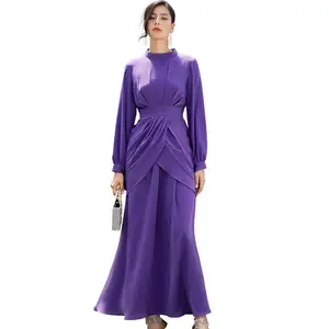 2023 Wholesale Mondest Muslim Women Clothing Long Dresses Abaya Turkey Islamic Clothing Jilbab Hijab Abaya Muslim Dress Dubai