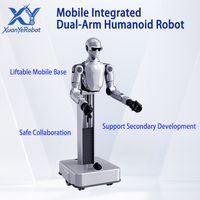 Robot humanoïde collaboratif à double bras, châssis de levage, changement rapide de préhenseur, haute performance informatique pour l'industrie et la recherche